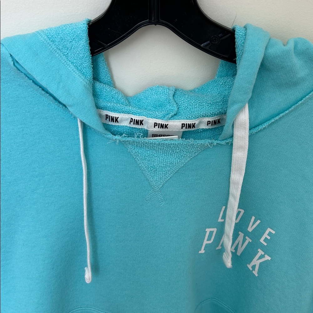 PINK Victoria's Secret Turquoise Hoodie - Picture 4 of 14